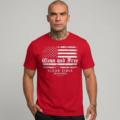 Clean and Free Sober T Shirt product photo (view 10)