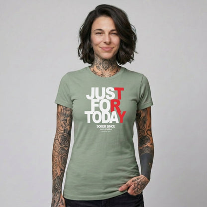 Sober T Shirt | Women's Just Try For Today Tee