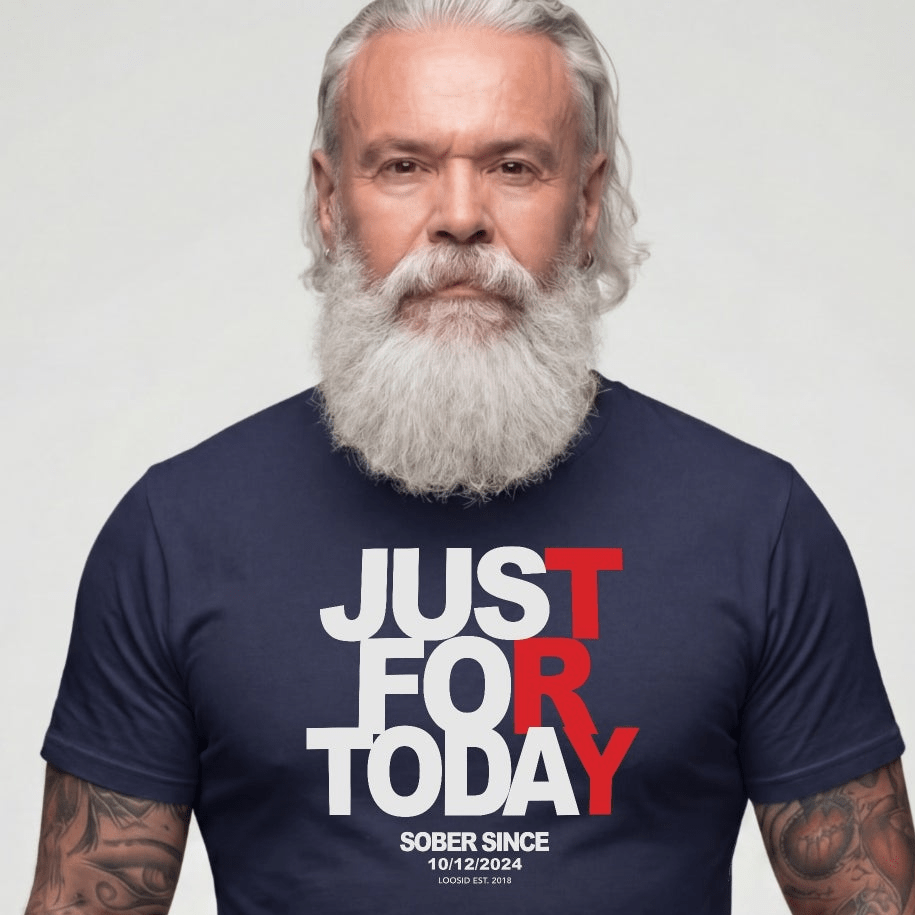 Sober T Shirt | Men's Just For Today Tee