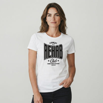 Rehab Sober T Shirt close-up view (view 12)