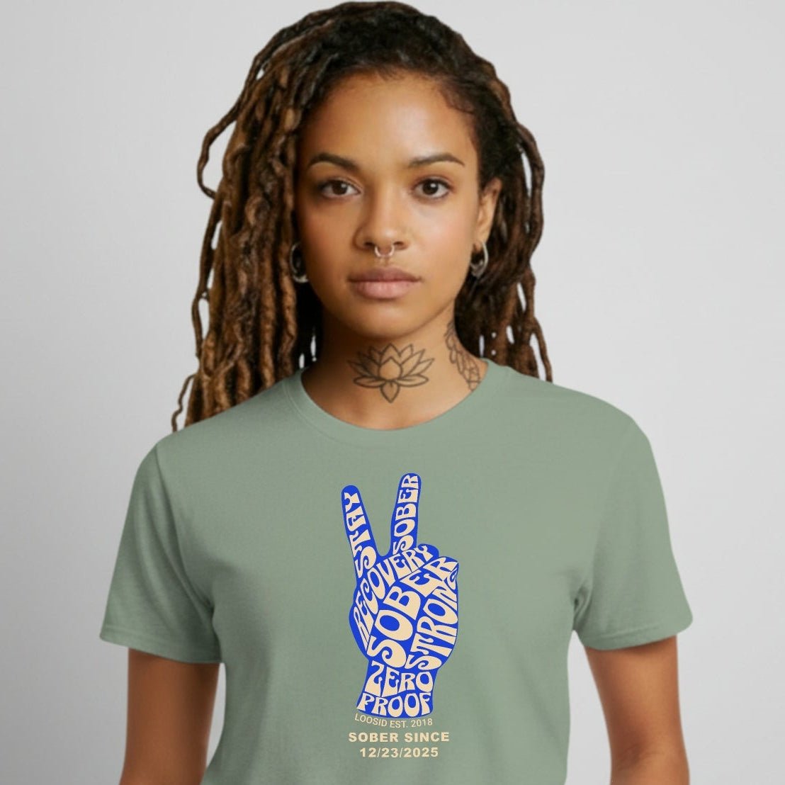 Peace & Sober Sober T Shirt product photo (view 10)