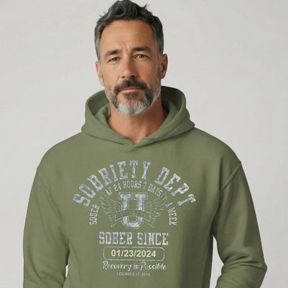 Sobriety Dept Recovery Hoodie packaging detail (view 38)