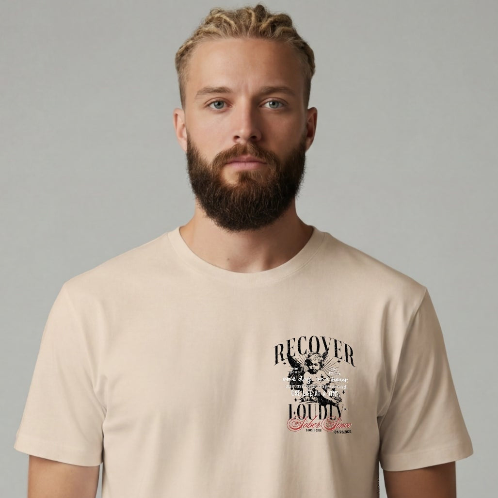 Recover Loudly Limited-Edition T-Shirt with Recovery Date
