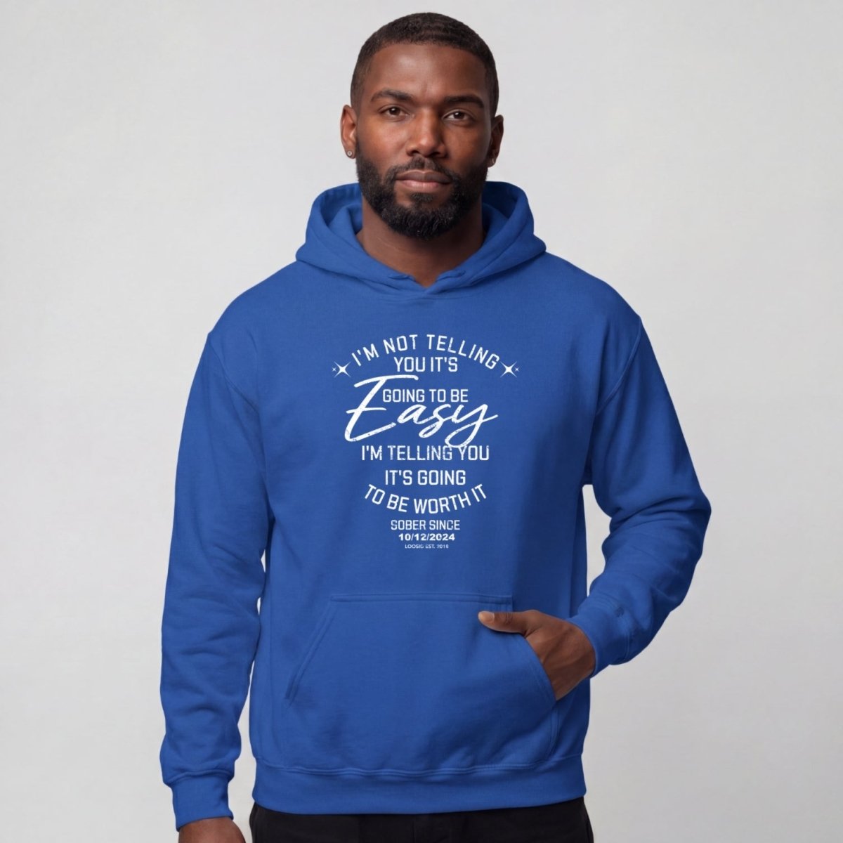 Recovery Hoodie | Men's I'm Not Telling You It's Easy Hoodie