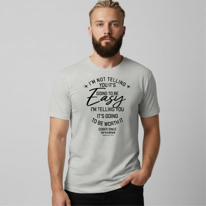 I'm Not telling Sober T Shirt side view (view 26)