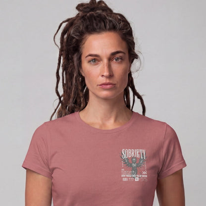 Phoenix Reborn Recovery Limited-Edition Women's T-Shirt with Sobriety Date