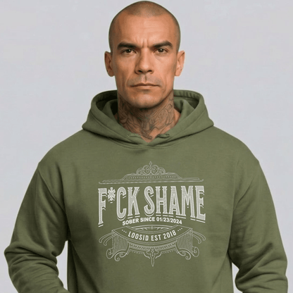 F*ck Shame Recovery Hoodie lifestyle view (view 15)