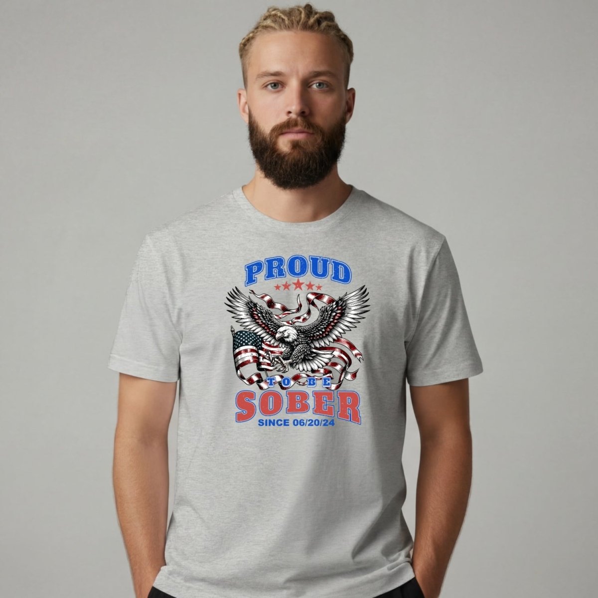 Sober T Shirt | Men's Proud To Be Sober Tee