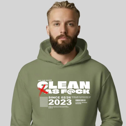 Clean As F*ck Recovery Hoodie lifestyle view (view 15)