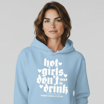 Hot Girls Don't Drink Recovery Hoodie packaging detail (view 28)