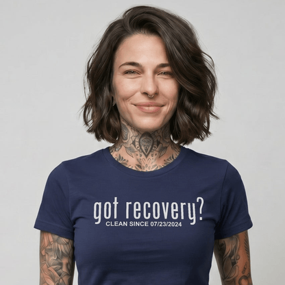 Got Recovery Sober T Shirt close-up view (view 2)