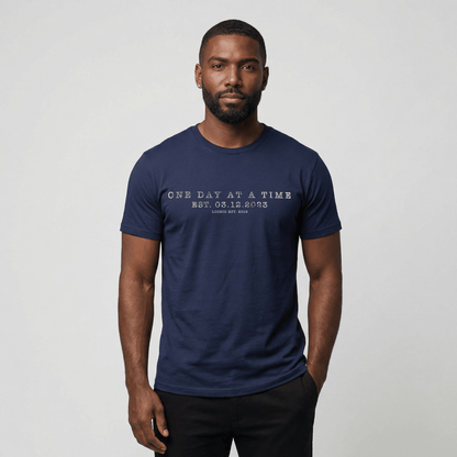 One Day at A Time Sober T Shirt featuring the design (view 21)