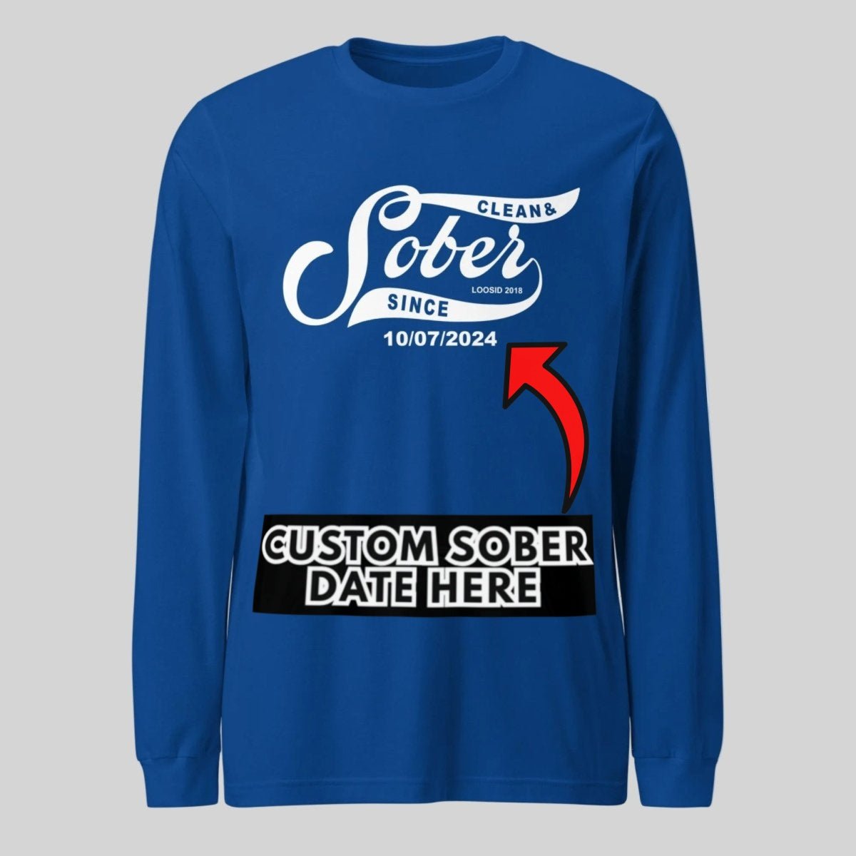 Long Sleeve Sober Sober T Shirt back view (view 27)