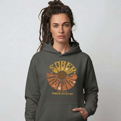 Sober & Thriving Recovery Hoodie featuring the design (view 21)