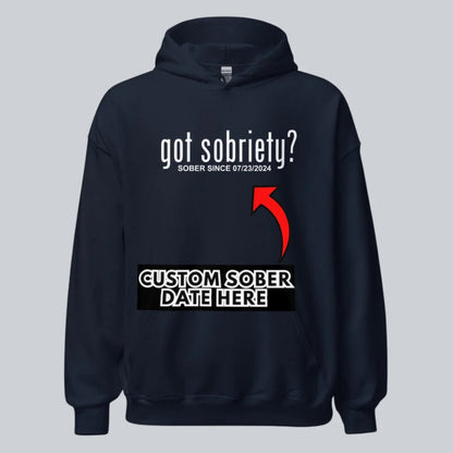 Got Sobriety Recovery Hoodie graphic detail (view 14)