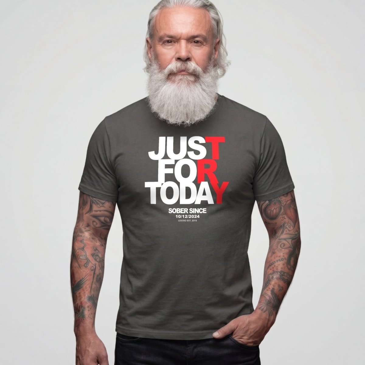 Sober T Shirt | Men's Just For Today Tee