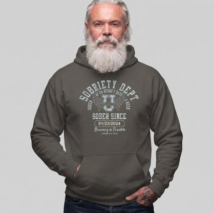 Recovery Hoodie | Men's Sobriety Dept 24/7 Hoodie