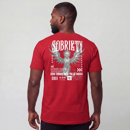 Phoenix Reborn Recovery Limited-Edition T-Shirt with Sobriety Date