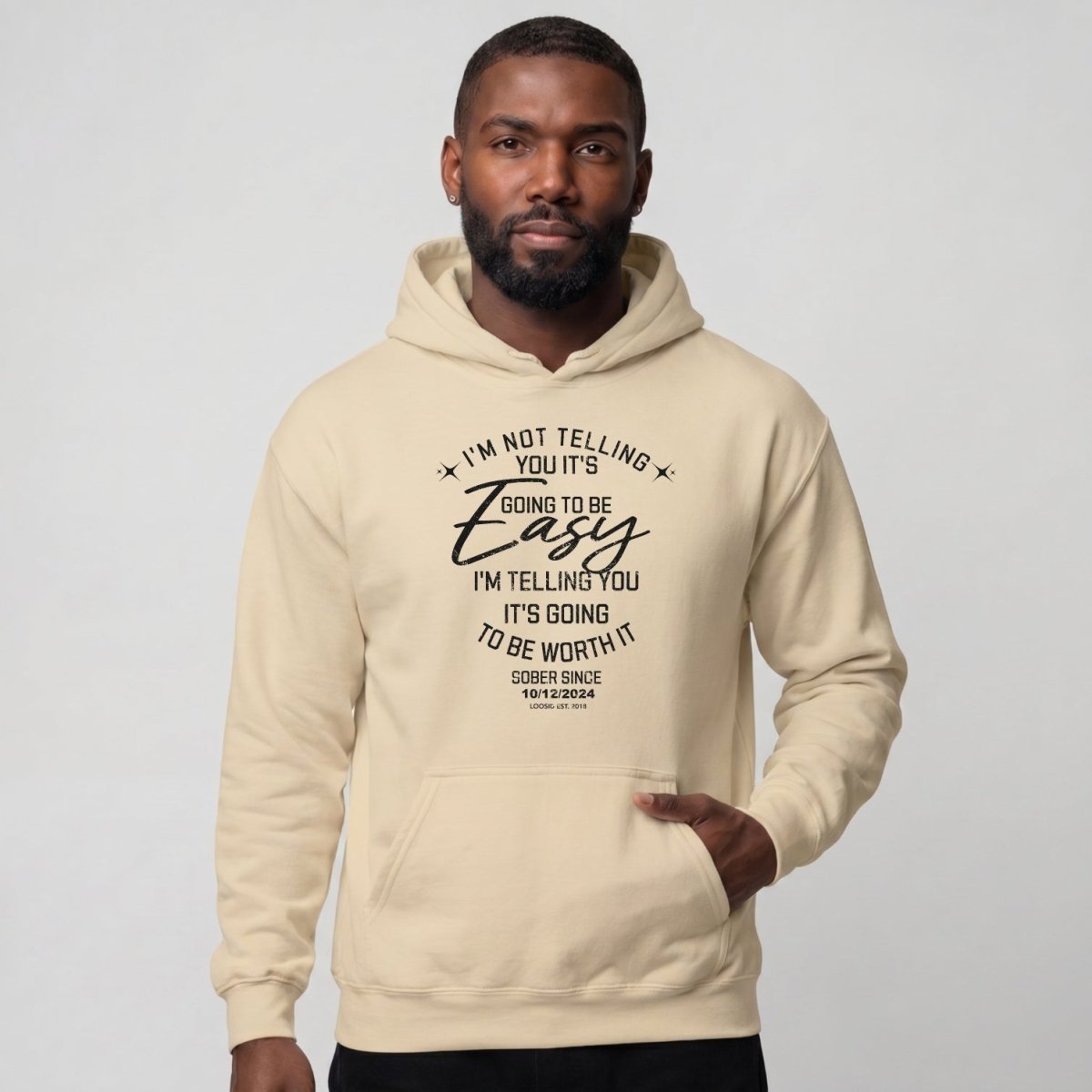 Recovery Hoodie | Men's I'm Not Telling You It's Easy Hoodie