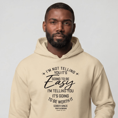 Recovery Hoodie | Men's I'm Not Telling You It's Easy Hoodie