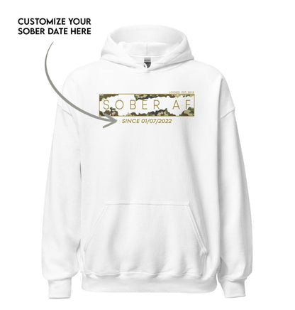 Recovery Hoodie | Men's Sober AF Camo Hoodie