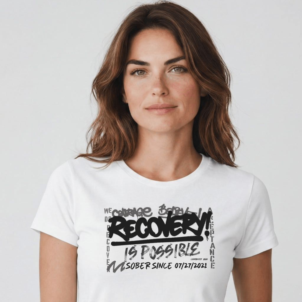 Sober T Shirt | Women's Recovery Is Possible Tee