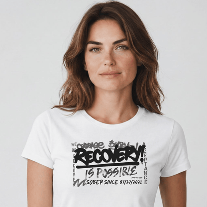 Sober T Shirt | Women's Recovery Is Possible Tee