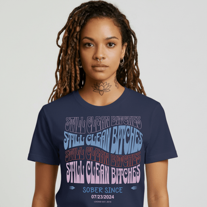 Still Clean B Sober T Shirt side view (view 6)