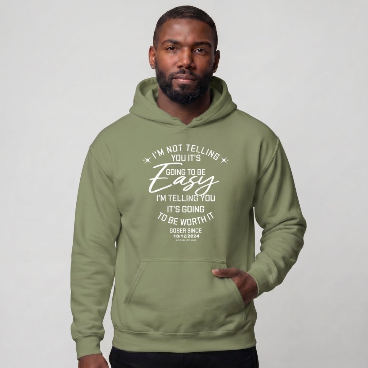 Recovery Hoodie | Men's I'm Not Telling You It's Easy Hoodie