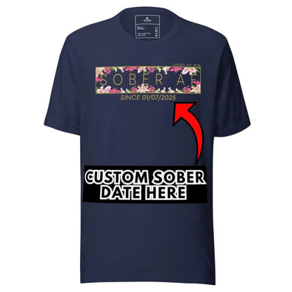 Sober AF Sober T Shirt close-up view (view 32)