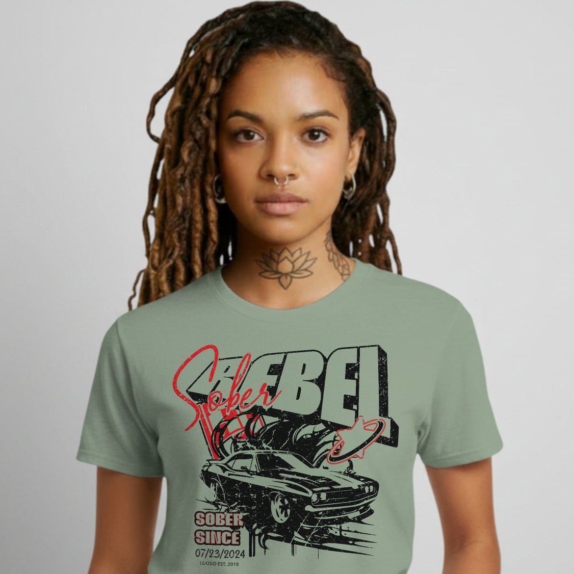 Sober Rebel Sober T Shirt product photo (view 10)