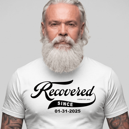Recovered Since Sober T Shirt packaging detail (view 18)