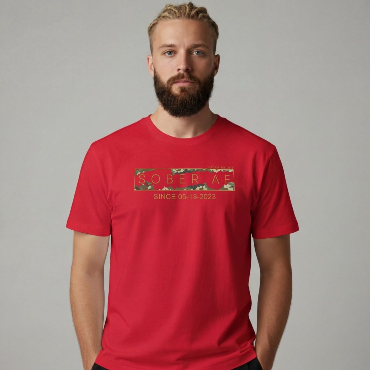 Sober T Shirt | Men's Sober AF Camo Tee