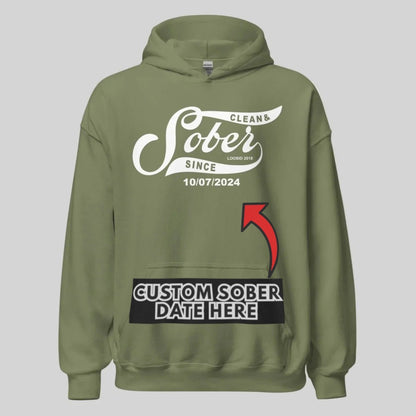 Sober Since Recovery Hoodie graphic detail (view 24)