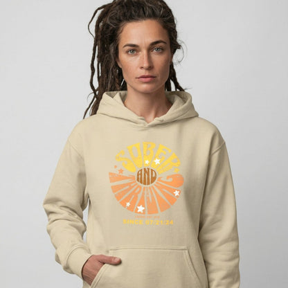 Sober & Thriving Recovery Hoodie side view (view 36)