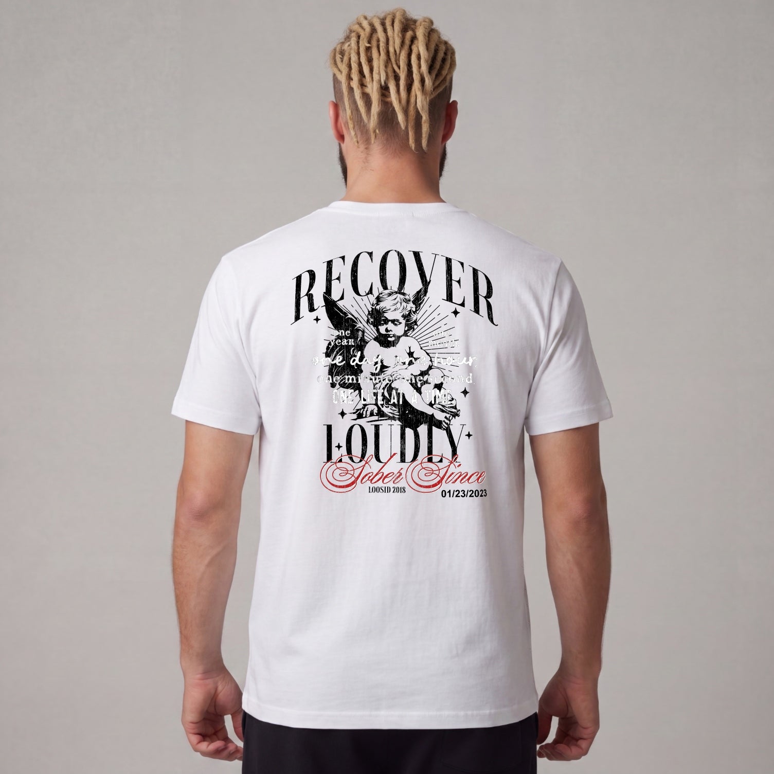 Recover Loudly Limited-Edition T-Shirt with Recovery Date