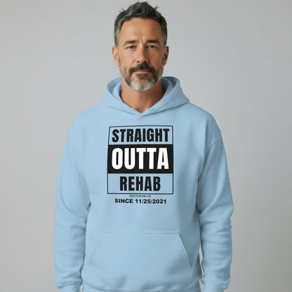 Straight Outta Rehab Recovery Hoodie packaging detail (view 28)