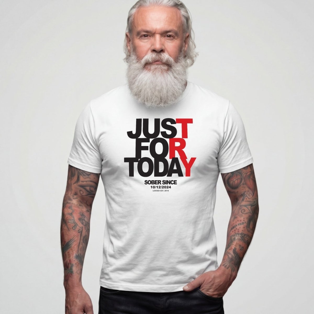 Sober T Shirt | Men's Just For Today Tee