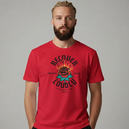Sober T Shirt | Men's Recover Loudly Tee