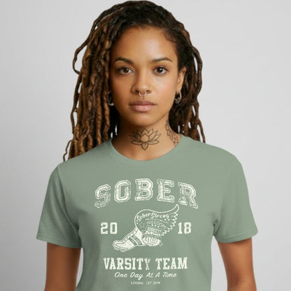 Sober Varsity Team Sober T Shirt graphic detail (view 24)