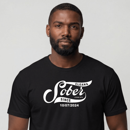 Sober T Shirt | Men's Sober Since Tee