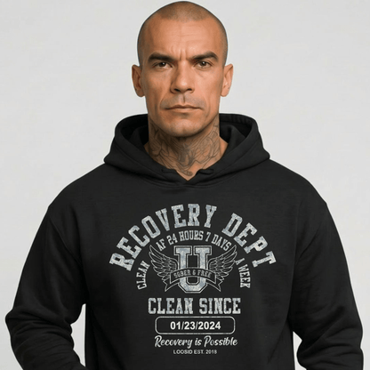 Recovery Dept Recovery Hoodie close-up view (view 2)