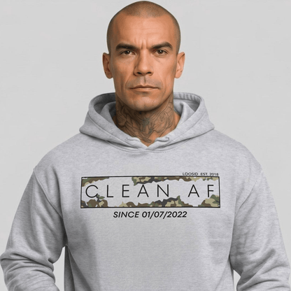 Clean AF Camo Recovery Hoodie packaging detail (view 18)