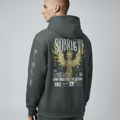 Loosid Sober Hoodie Limited Edition Recovery Hoodie featuring the design
