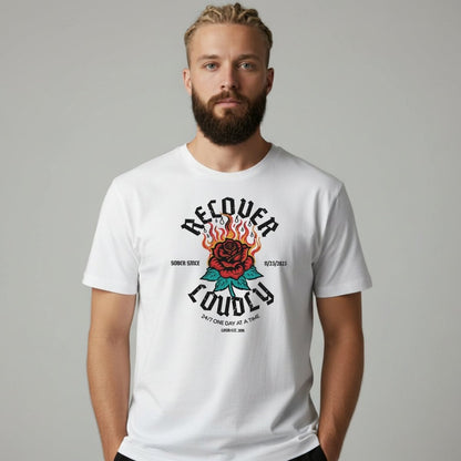 Sober T Shirt | Men's Recover Loudly Tee