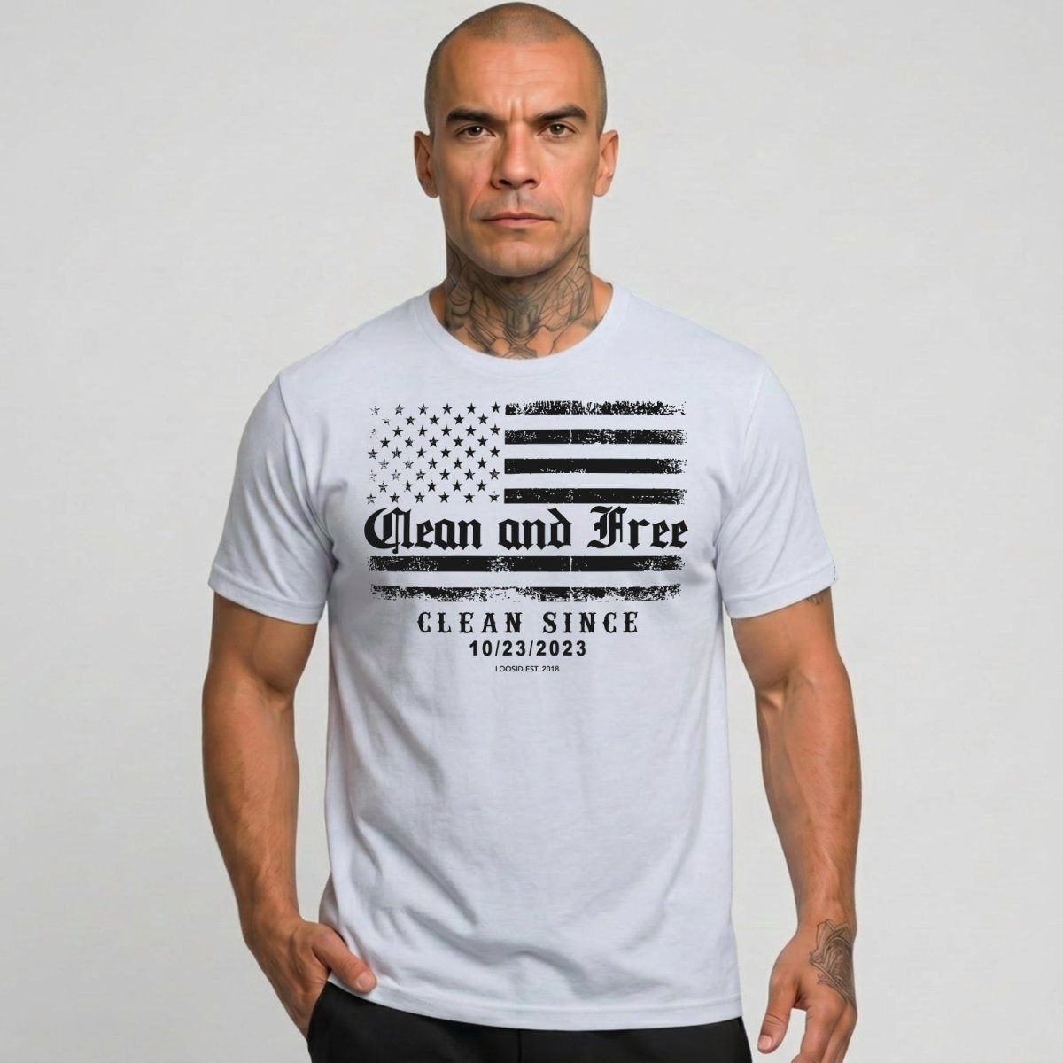 Clean and Free Sober T Shirt lifestyle view (view 25)
