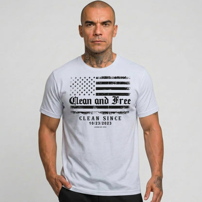 Clean and Free Sober T Shirt lifestyle view (view 25)