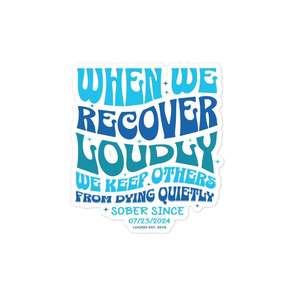When We Recover. Sober Sticker graphic detail (view 4)