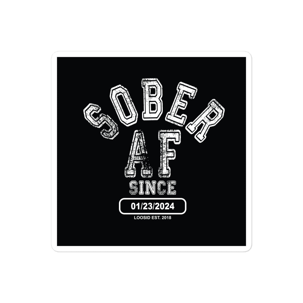 Sober AF Sober Sticker side view (view 6)