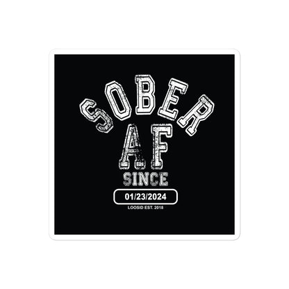 Sober AF Sober Sticker side view (view 6)